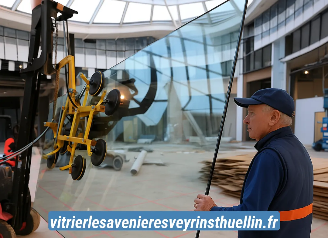 Remplacement de vitrine magasin Les Avenières Veyrins-Thuellin